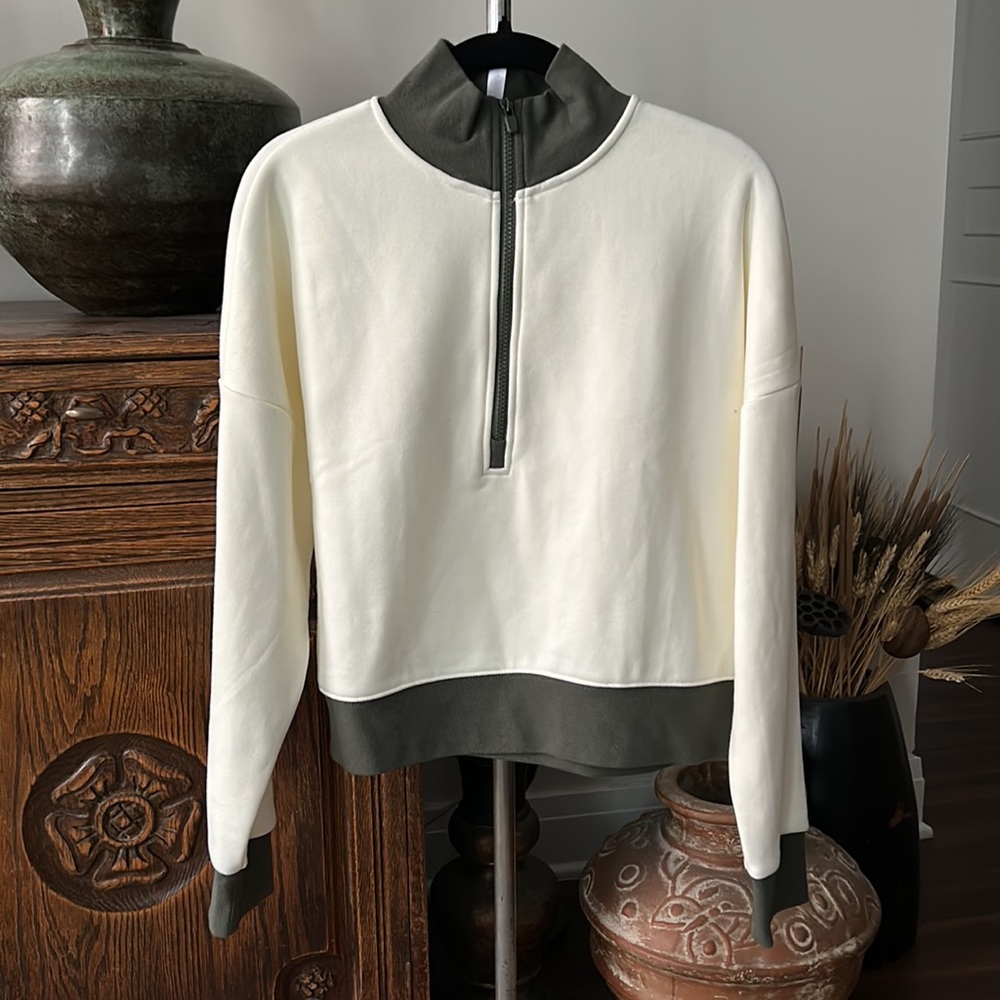 Fabletics Sweatshirt Semi Cropped Pullover Color … - image 1